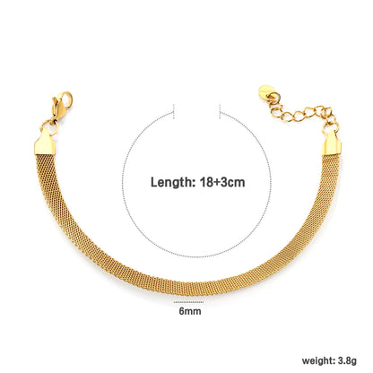 ✨ 18K Gold Plated Bracelet 17+5cm/18+ Wholesale (MOQ 12+) | Stainless Steel Hypoallergenic 🌍 | Dainty Chain & Charm Bracelets