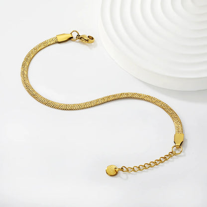 Wholesale Textured 4.0mm Snake Chain Stainless Steel Bracelet with Round Pendant for Bulk Order