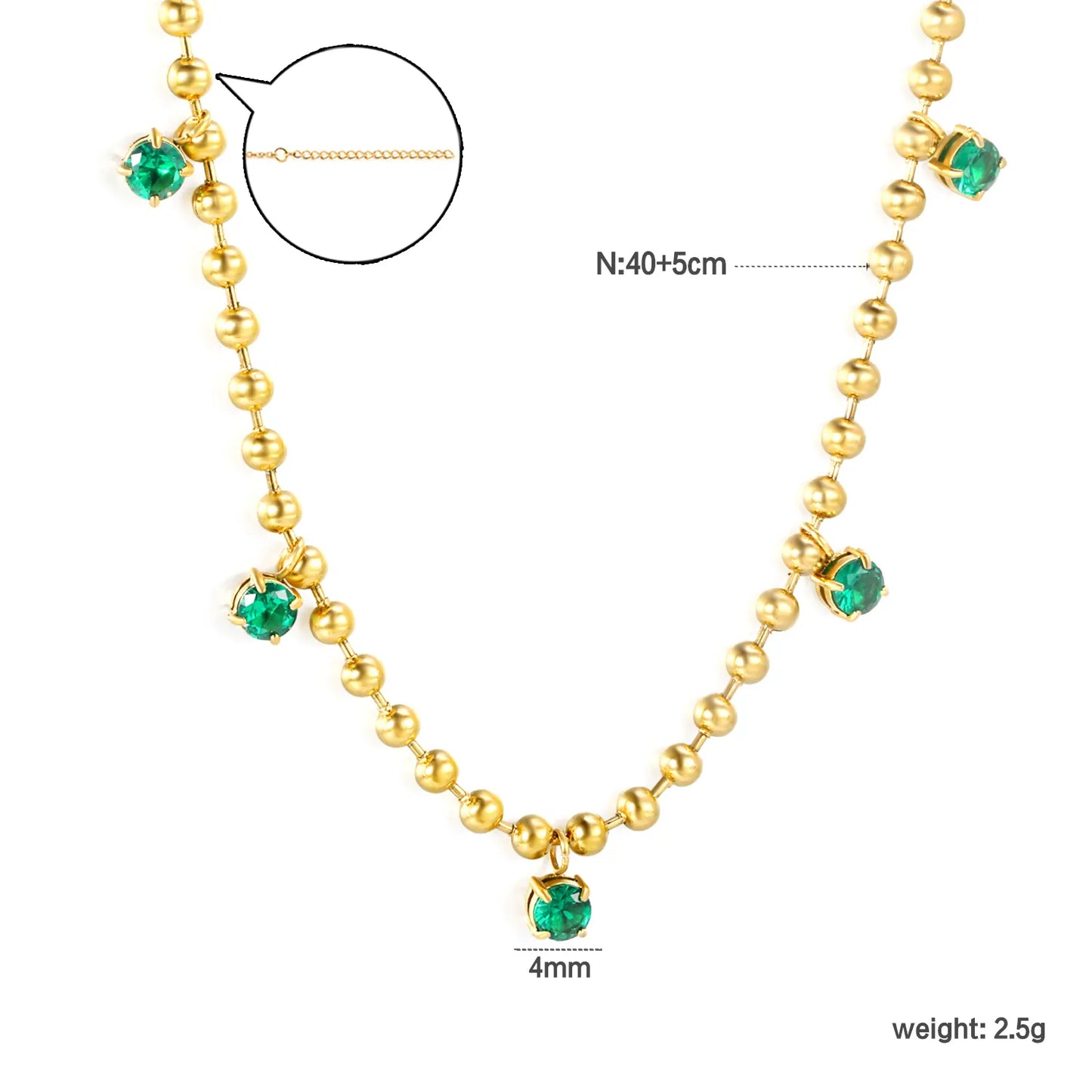 ✨ 40+5cm 18k gold plated Zircon Stainless Steel Chain Necklace Wholesale (MOQ 12+) | Durable Jewelry Chains 🌍 | Box/Cable/Rope/Franco Links