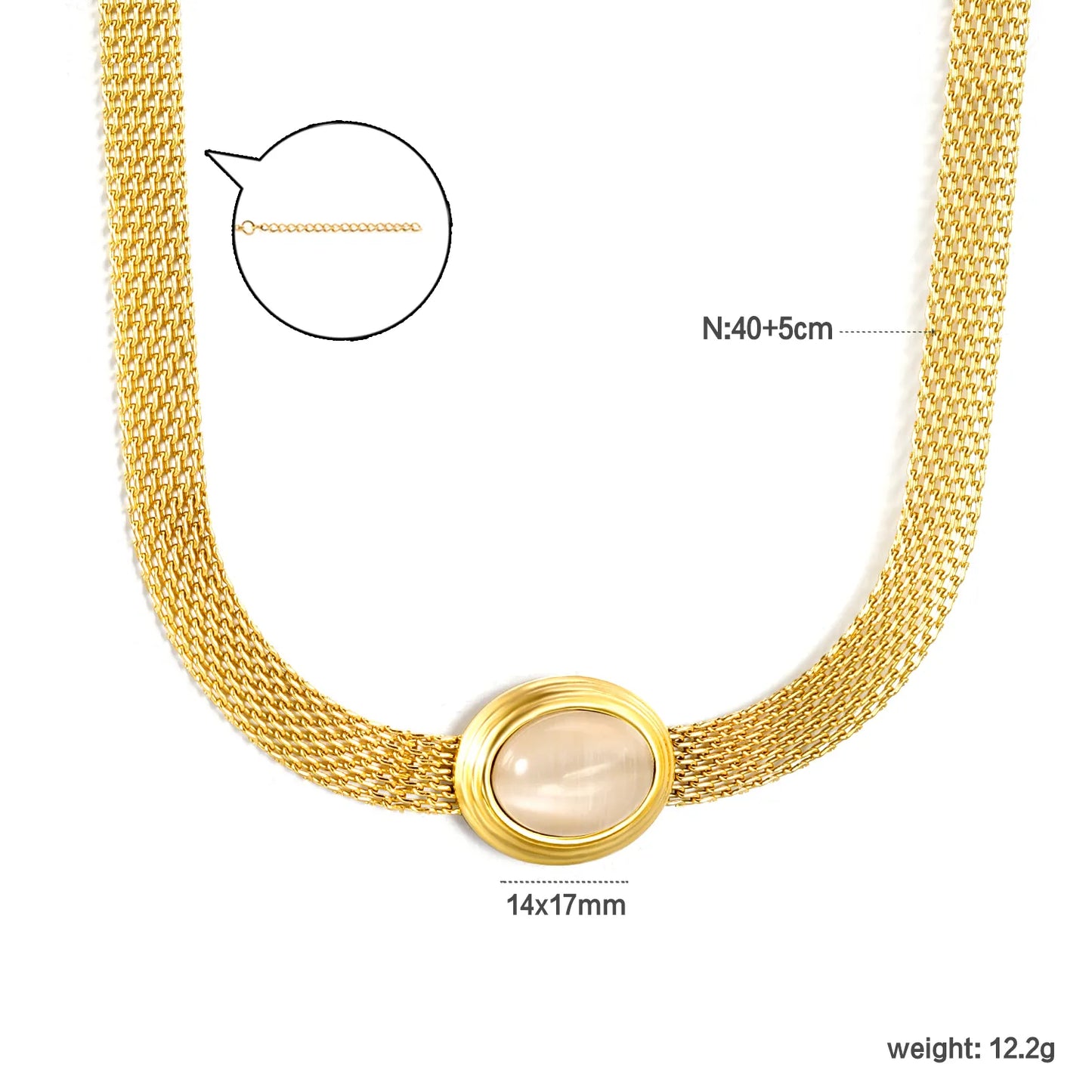 ✨ 18k gold plated Width 8.1mm/40+5cm Stainless Steel Chain Necklace Wholesale (MOQ 12+) | Durable Jewelry Chains 🌍 | Box/Cable/Rope/Franco Links