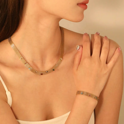 ✨ 18k gold plated Width 8.1mm/40+5cm Stainless Steel Chain Necklace Wholesale (MOQ 12+) | Durable Jewelry Chains 🌍 | Box/Cable/Rope/Franco Links