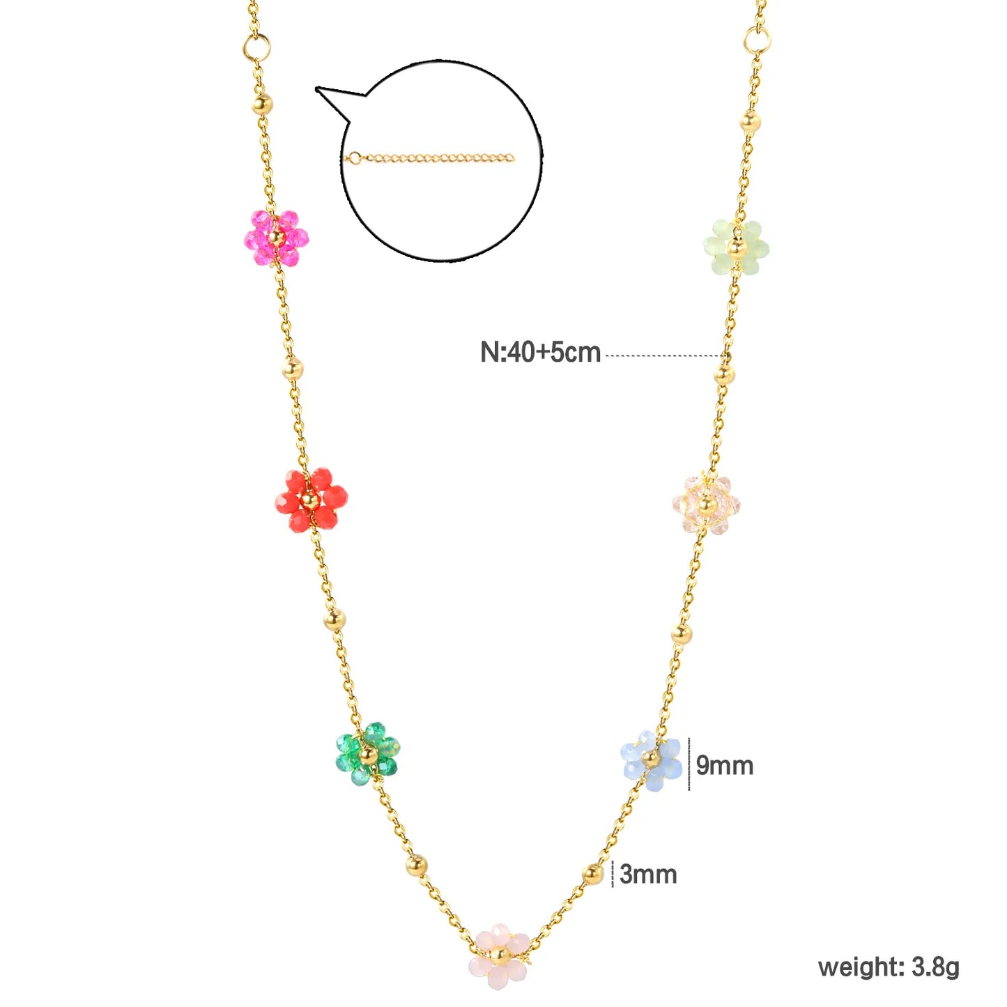 ✨ 18k gold plated Flower Shape Stainless Steel Chain Necklace Wholesale (MOQ 12+) | Durable Jewelry Chains 🌍 | Box/Cable/Rope/Franco Links