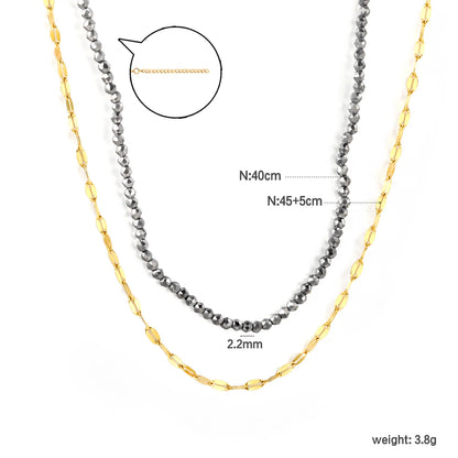 ✨ 18k gold plated Concise style Stainless Steel Chain Necklace Wholesale (MOQ 12+) | Durable Jewelry Chains 🌍 | Box/Cable/Rope/Franco Links