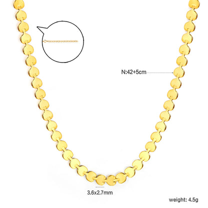 ✨ 42+5cm PVD 18k gold Stainless Steel Chain Necklace Wholesale (MOQ 12+) | Durable Jewelry Chains 🌍 | Box/Cable/Rope/Franco Links