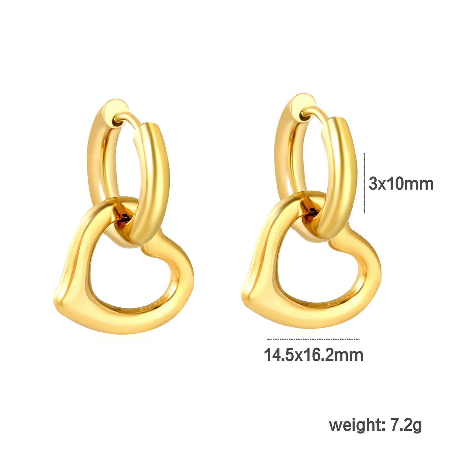 ✨ 18k gold plated Stainless Steel Hypoallergenic Drop Earrings – Bulk Wholesale (10+ Pairs) 🌍 EU/US Supplier Trendy & Durable