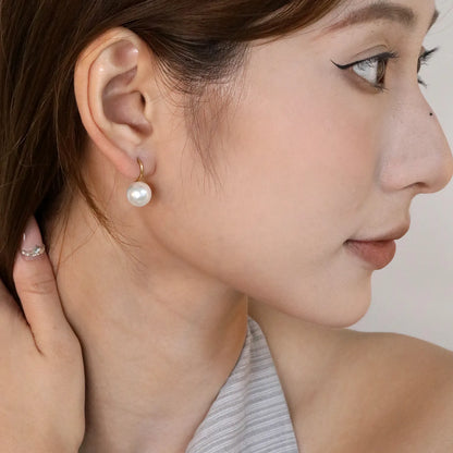 ✨ 10mm Gold Plated Surgical Steel Pearl Stud earring for Women | Wholesale Fashion Earrings (10moq)