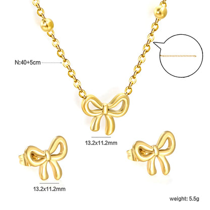 ✨ 40+5cm PVD 18K Gold Plated Jewelry Set Wholesale (MOQ 12+) | Stainless Steel Necklace & Earrings 🌍 | Hypoallergenic Luxury Gift Set