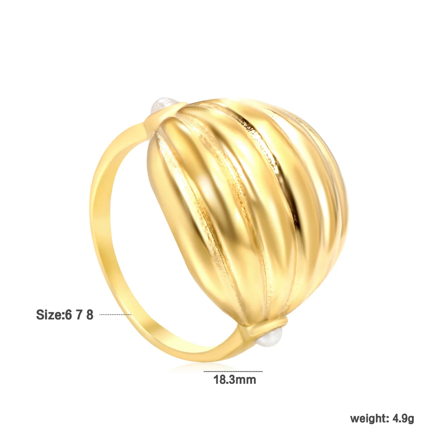 18k gold Adjust Size Stainless Steel Rings Wholesale (MOQ 12+) | Hypoallergenic  Fashion Rings 🌍  | Tarnish-Free