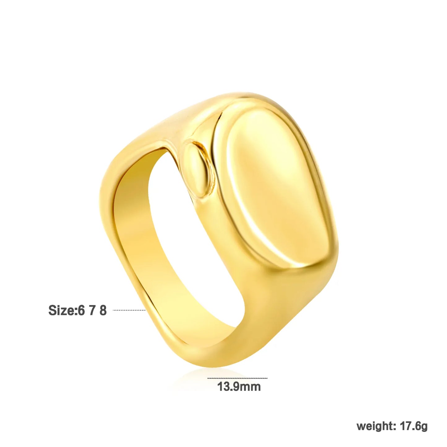 18k gold Adjust Size Stainless Steel Rings Wholesale (MOQ 12+) | Hypoallergenic  Fashion Rings 🌍  | Tarnish-Free
