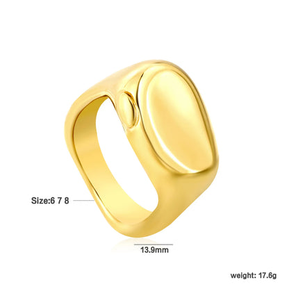 18k gold Adjust Size Stainless Steel Rings Wholesale (MOQ 12+) | Hypoallergenic  Fashion Rings 🌍  | Tarnish-Free