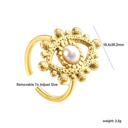 18.4x26.2mm 18k gold plated Stainless Steel Rings Wholesale (MOQ 12+) | Hypoallergenic  Fashion Rings 🌍  | Tarnish-Free