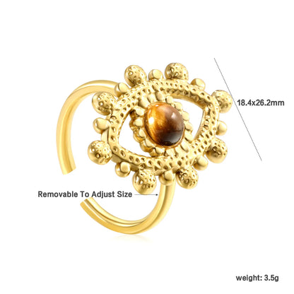 18.4x26.2mm 18k gold plated Stainless Steel Rings Wholesale (MOQ 12+) | Hypoallergenic  Fashion Rings 🌍  | Tarnish-Free