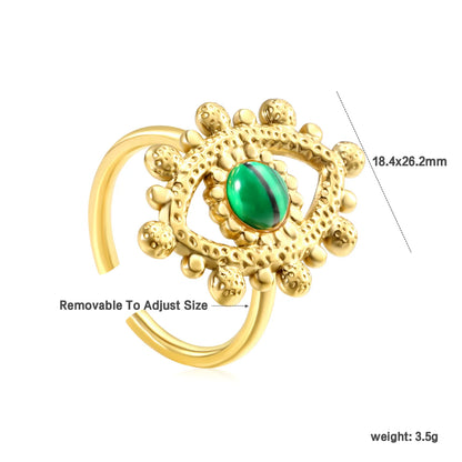 18.4x26.2mm 18k gold plated Stainless Steel Rings Wholesale (MOQ 12+) | Hypoallergenic  Fashion Rings 🌍  | Tarnish-Free