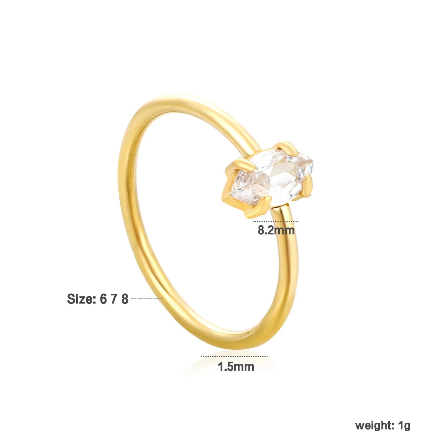 Wholesale 18k gold plated Ocean Series Stainless Steel Rings (MOQ 12+) | Hypoallergenic  Fashion Rings 🌍  | Tarnish-Free
