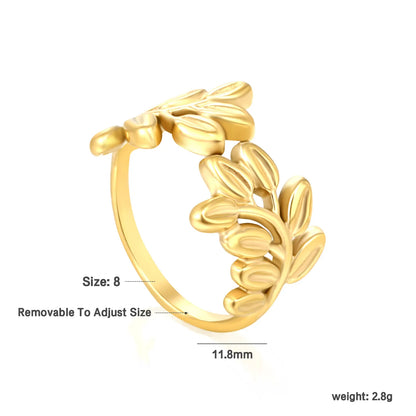 18k gold plated Adjust Size Stainless Steel Rings Wholesale (MOQ 12+) | Hypoallergenic  Fashion Rings 🌍  | Tarnish-Free