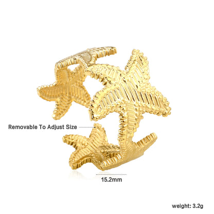 PVD 18k gold Adjust Size&6/7/8 Size Stainless Steel Rings Wholesale (MOQ 12+) | Hypoallergenic  Fashion Rings 🌍  | Tarnish-Free