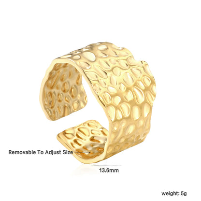 PVD 18k gold Adjust Size&6/7/8 Size Stainless Steel Rings Wholesale (MOQ 12+) | Hypoallergenic  Fashion Rings 🌍  | Tarnish-Free