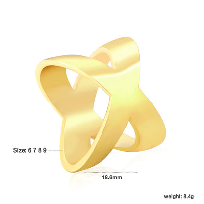 PVD 18k gold Adjust Size&6/7/8 Size Stainless Steel Rings Wholesale (MOQ 12+) | Hypoallergenic  Fashion Rings 🌍  | Tarnish-Free