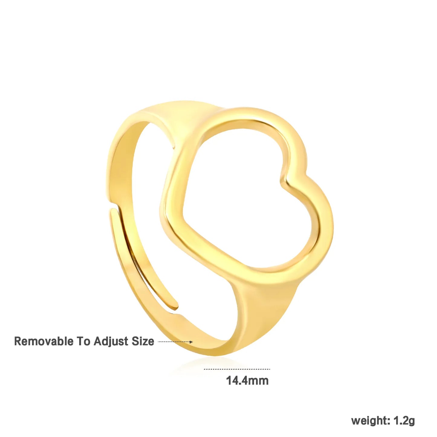 Removable To Adjust Size Stainless Steel Rings Wholesale (MOQ 12+) | Hypoallergenic  Fashion Rings 🌍  | Tarnish-Free