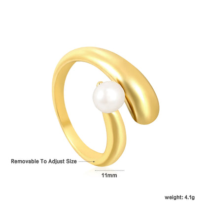PVD 18k gold Premium Zircon Adjust Size Stainless Steel Rings Wholesale (MOQ 12+) | Hypoallergenic  Fashion Rings 🌍  | Tarnish-Free
