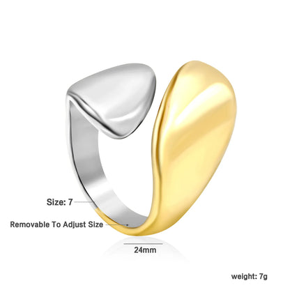 ✨ 18K Gold PVD Adjust Size Ring Wholesale (MOQ 12+) | Stainless Steel Hypoallergenic Bands 🌍 | Stackable & Statement Rings