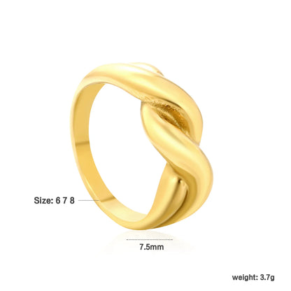 ✨ 18K Gold PVD Adjust Size Ring Wholesale (MOQ 12+) | Stainless Steel Hypoallergenic Bands 🌍 | Stackable & Statement Rings