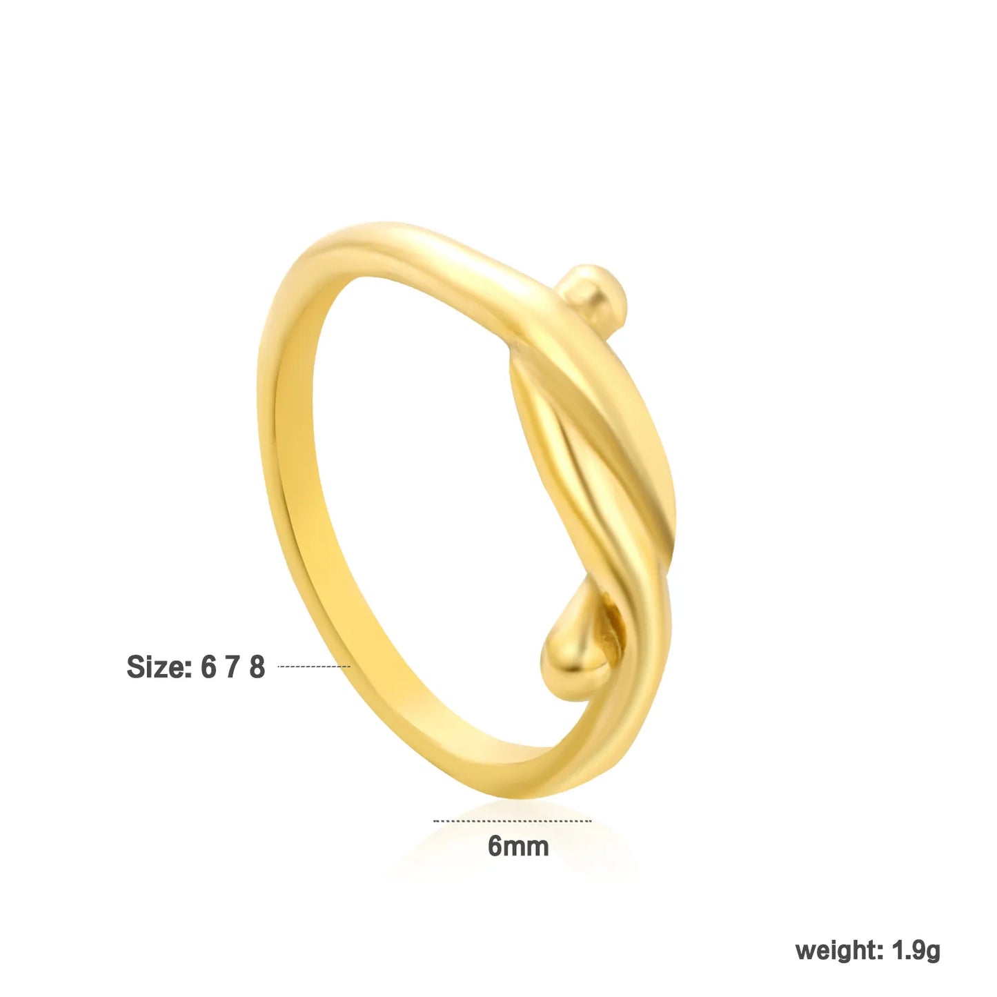 ✨ 18K Gold PVD Adjust Size Ring Wholesale (MOQ 12+) | Stainless Steel Hypoallergenic Bands 🌍 | Stackable & Statement Rings
