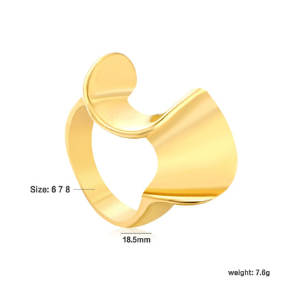 ✨ 18K Gold Plated Adjust Size With Premium Zircon/Natural Resins Ring Wholesale (MOQ 12+) | Stainless Steel Hypoallergenic Bands 🌍 | Stackable & Statement Rings