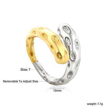 ✨ 18K Gold Plated Adjust Size With Premium Zircon/Natural Resins Ring Wholesale (MOQ 12+) | Stainless Steel Hypoallergenic Bands 🌍 | Stackable & Statement Rings