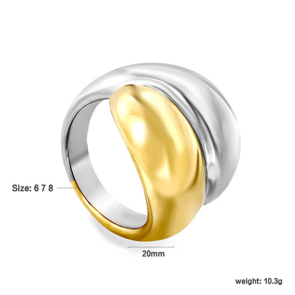 ✨ 18K Gold Plated Adjust Size With Premium Zircon/Natural Resins Ring Wholesale (MOQ 12+) | Stainless Steel Hypoallergenic Bands 🌍 | Stackable & Statement Rings