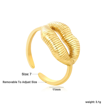 ✨ 18K Gold Plated Adjust Size With Premium Zircon/Natural Resins Ring Wholesale (MOQ 12+) | Stainless Steel Hypoallergenic Bands 🌍 | Stackable & Statement Rings
