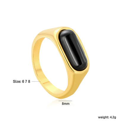 ✨ 18K Gold Plated Adjust Size With Premium Zircon/Natural Resins Ring Wholesale (MOQ 12+) | Stainless Steel Hypoallergenic Bands 🌍 | Stackable & Statement Rings