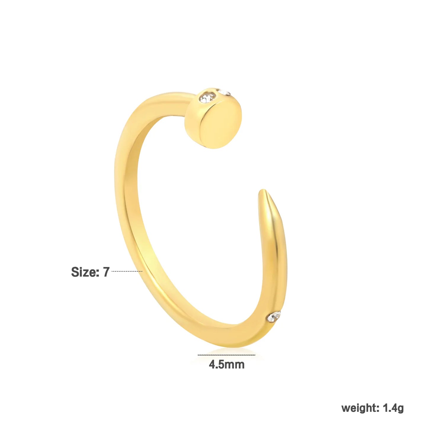 ✨ 18K Gold PVD Premium Zircon/Natural Resins Ring Wholesale (MOQ 10+) | Stainless Steel Hypoallergenic Bands 🌍 | Stackable & Statement Rings