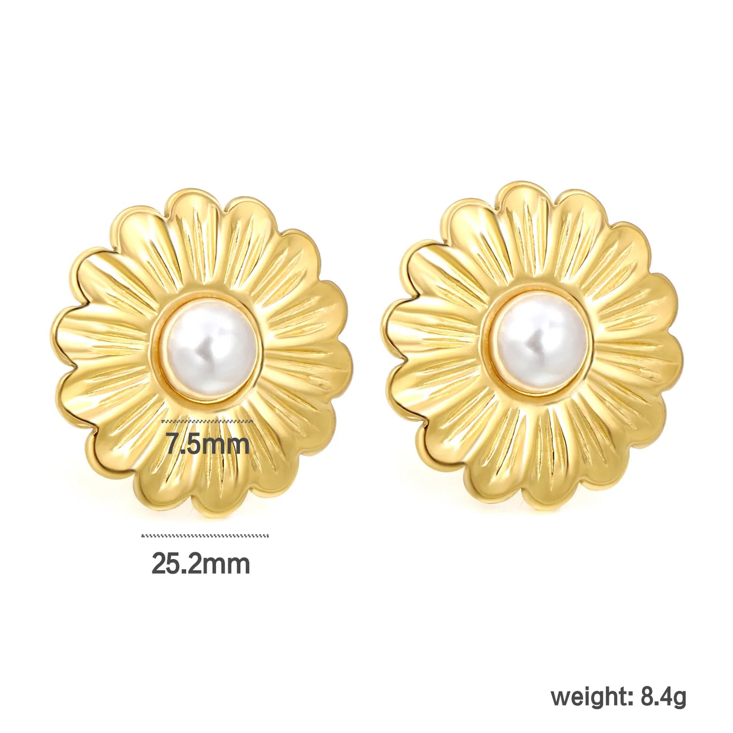 PVD 18k gold plated  Stainless Steel Hypoallergenic Stud Earrings – Bulk Wholesale (12+ Pairs) 🌍 EU/US Supplier Trendy & Durable