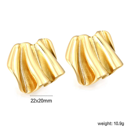 Wholesale PVD 18k Gold/Steel Stainless Stud Earring Hypoallergenic  – Bulk Wholesale (12+ Pairs) 🌍 EU/US Supplier Trendy & Durable