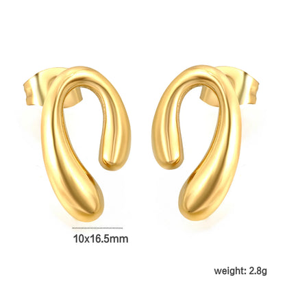Wholesale PVD 18k Gold/Steel Stainless Stud Earring Hypoallergenic  – Bulk Wholesale (12+ Pairs) 🌍 EU/US Supplier Trendy & Durable