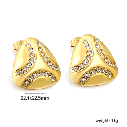 Wholesale PVD 18k Gold/Steel Stainless Stud Earring Hypoallergenic  – Bulk Wholesale (12+ Pairs) 🌍 EU/US Supplier Trendy & Durable