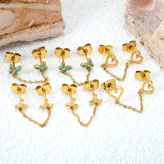 Stainless Steel Hypoallergenic Drop Earrings – Bulk Wholesale (12+ Pairs) 🌍 EU/US Supplier Trendy & Durable