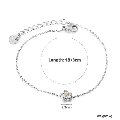 ✨ Wholesale Geometry Charm Bracelet | Mixed Steel Shapes | 21cm 🔗