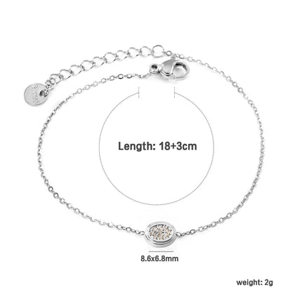 ✨ Wholesale Geometry Charm Bracelet | Mixed Steel Shapes | 21cm 🔗