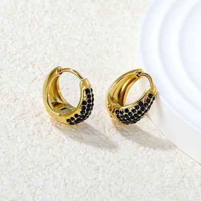 🌈 ✨Wholesale 15.6mm Zircon Ear Clips | 5 Colors Steel/Gold Non-Piercing