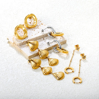 ✨ 18k gold plated Stainless Steel Hypoallergenic Drop Earrings – Bulk Wholesale (12+ Pairs) 🌍 EU/US Supplier Trendy & Durable