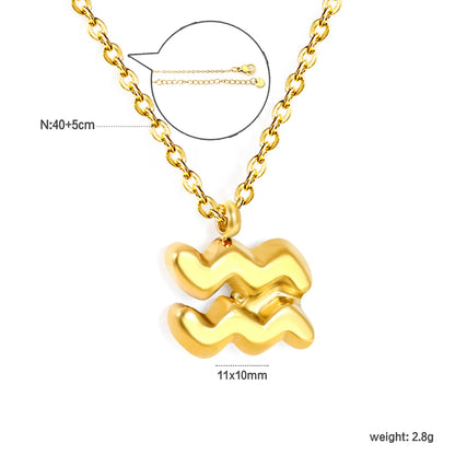✨ Constellation series Necklace Wholesale (MOQ 12+) | 18K Gold PVD Stainless Steel 🌍| Constellation Pendant Necklace with Birthstone