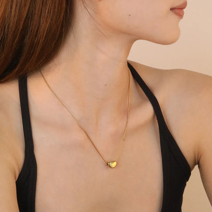 ✨ Wholesale Stainless Steel Candy Bead Necklace | 11.4*8.3mm Fun Bead Charm | 1.0mm Box Chain 40+5cm with 6mm Lobster Clasp | Gold or Steel Color