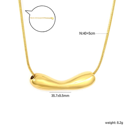 ✨ Wholesale Stainless Steel Hollow Smiley Face Necklace | 35.7*9.5mm Unique Shape Pendant | 1.2mm Snake Chain 40+5cm with 6mm Lobster Clasp | Gold or Steel Color