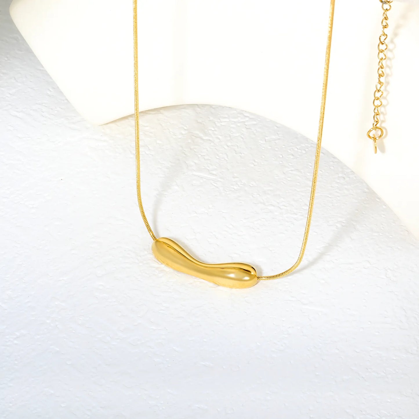 ✨ Wholesale Stainless Steel Hollow Smiley Face Necklace | 35.7*9.5mm Unique Shape Pendant | 1.2mm Snake Chain 40+5cm with 6mm Lobster Clasp | Gold or Steel Color