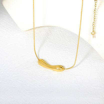 ✨ Wholesale Stainless Steel Hollow Smiley Face Necklace | 35.7*9.5mm Unique Shape Pendant | 1.2mm Snake Chain 40+5cm with 6mm Lobster Clasp | Gold or Steel Color