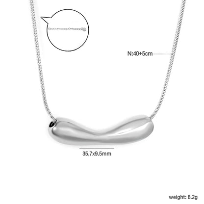 ✨ Wholesale Stainless Steel Hollow Smiley Face Necklace | 35.7*9.5mm Unique Shape Pendant | 1.2mm Snake Chain 40+5cm with 6mm Lobster Clasp | Gold or Steel Color