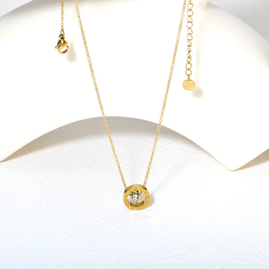 ✨ Wholesale Gold Stainless Steel Delicate Chain With Zircon | 40+4cm Adjustable Length | 13mm Width | 4g Ultra-Lightweight | Bulk Jewelry Supplies