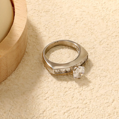 💍 Wholesale Stackable Zirconia Rings | 5 Height Mix | Steel
